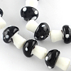 Mushroom Handmade Lampwork Beads Strands X-LAMP-R116-11-3