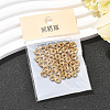 SHEGRACE Brass Micro Pave Clear Cubic Zirconia Spacer Beads XGRQ1U087-362G-6