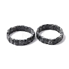 Rectangle Natural Labradorite Beads Stretch Bracelets for Women Men BJEW-Z149-01F-4