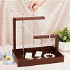 Rectangle Wood Jewelry Display Stands ODIS-WH0329-34B-3