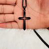 Hollow Out Cross 201 Stainless Steel Pendant Necklaces for Men FS-WGAF8AC-02-1