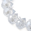 Electroplate Glass Beads Strands EGLA-D030-17P-3