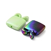 UV Plating Rainbow Iridescent Acrylic Beads OACR-A029-08-3