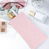 6Pcs 6 Colors Rectangle with Rhombus Pattern PU Imitation Leather Eyeglasses Pouch AJEW-CP0005-57-5