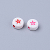 Opaque White Acrylic Beads MACR-S273-43-3