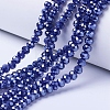 Electroplate Glass Beads Strands EGLA-A034-P1mm-A11-1