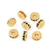 Brass Micro Pave Cubic Zirconia Beads KK-H533-01G-02-1