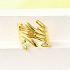 304 Stainless Steel Adjustable Cuff Rings for Women RJEW-B123-01G-04-1