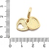 Rack Plating Brass Red Enamel European Dangle Charms X-KK-Q017-34G-3