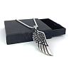 Stainless Steel Vintage Angel Wing Pendant Necklaces for Men ZX4693-1