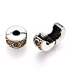 Brass Rhinestone European Clasps LS-KK-N291-01AS-09-2