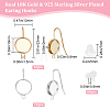 24Pcs 2 Colors 304 Stainless Steel Earring Hooks STAS-BBC0002-36-2