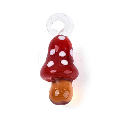 Handmade Lampwork Pendants LAMP-T025-05E-1