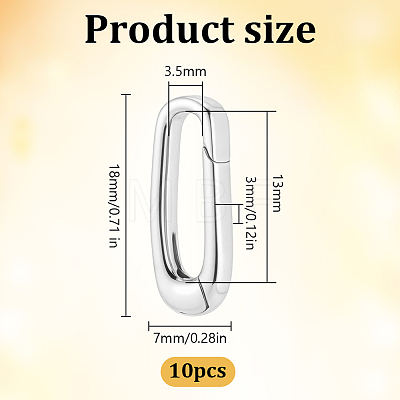 Brass Spring Gate Rings KK-WH0816-056P-1