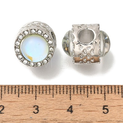 Rack Plating Alloy European Beads FIND-H005-02P-04-1