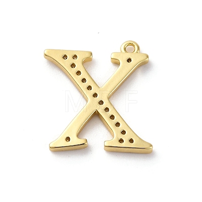 Rack Plating Brass Micro Pave Cubic Zirconia Pendant KK-H449-76G-20-1