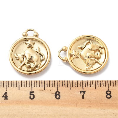 PVD Vacuum Plating 304 Stainless Steel Rhinestone Pendants STAS-R130-01G-01-1
