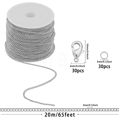 CHGCRAFT DIY Chain Bracelet Necklace Making Kit DIY-CA0006-09-1