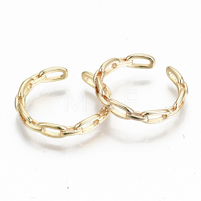 Brass Cuff Rings X-KK-T062-65G-NF-1
