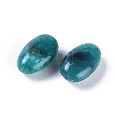 Acrylic Imitation Gemstone Beads PGB274Y-7-1