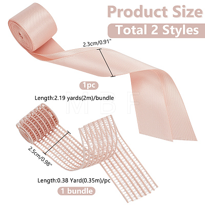 WADORN 1Pc Polyester Invisible Mesh Elastic OCOR-WR0001-23-1