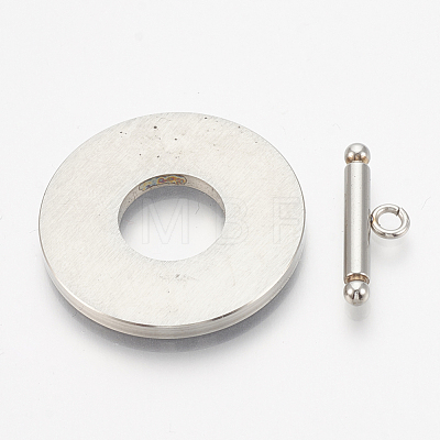 304 Stainless Steel Toggle Clasps STAS-T037-05C-1