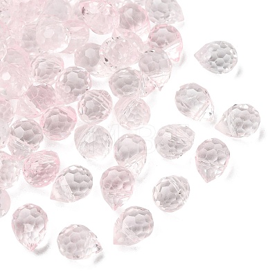 Electroplate Transparent Glass Beads GLAA-A045-05I-1