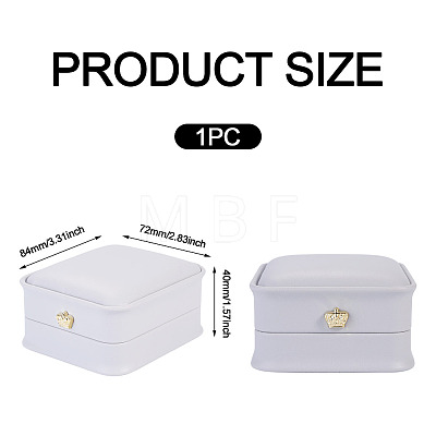 PU Leather Necklace Pendant Gift Boxes LBOX-TADJ0001-01A-1