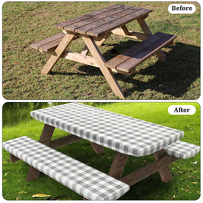 Plastic Table and Chair Cover AJEW-GF0013-84B-1