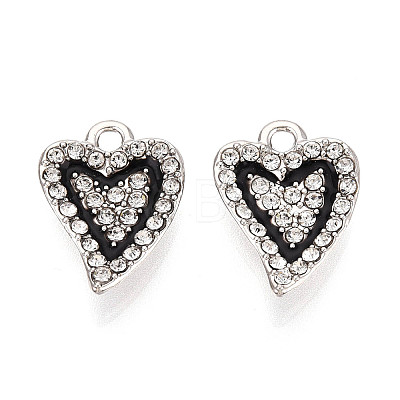 Alloy Rhinestone Pendants FIND-N012-03P-1