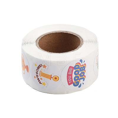 500 Paste Paper Self-Adhesive Stickers AJEW-S085-01F-1