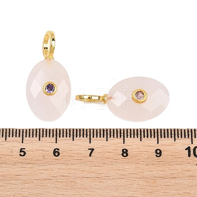 Natural Rose Quartz Pendants G-F837-05B-1