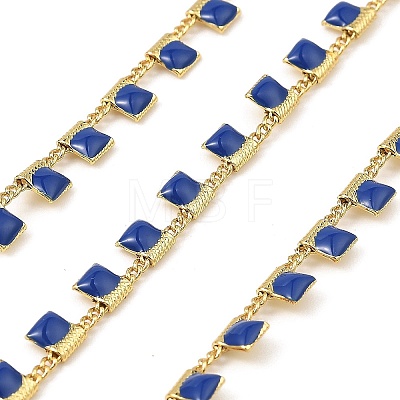 Brass Rectangle Link Chains CHC-C007-03G-04-1