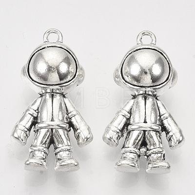 Tibetan Style Alloy Pendants TIBEP-T009-42AS-RS-1