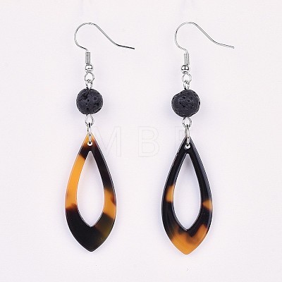 Cellulose Acetate(Resin) Dangle Earring EJEW-JE03159-05-1