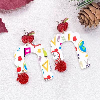 Acrylic Stud Dangle Earrings for Women WGDBD11-02-1