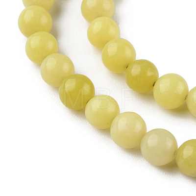 Natural Lemon Jade Beads Strands G-G0003-C02-B-1