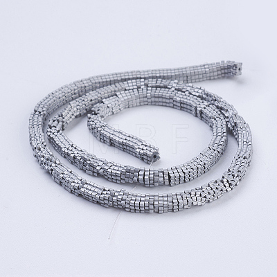 Electroplate Non-magnetic Synthetic Hematite Beads Strands G-J381-4x1mm-A-F-1