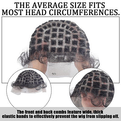 Fibre Wig Hair DIY-WH0750-332A-1
