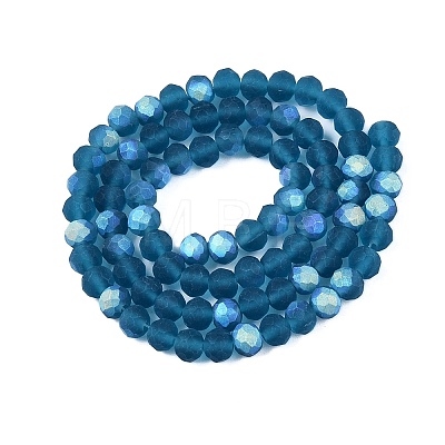 Transparent Glass Beads Strands EGLA-A044-T6mm-MB27-1