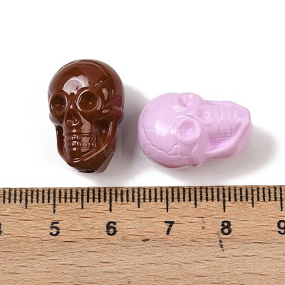 Baking Paint Acrylic Beads OACR-F014-01B-1