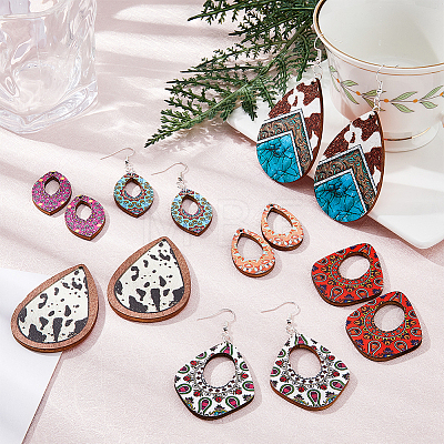 DIY Long Dangle Earring Making Kit DIY-HY0001-41-1