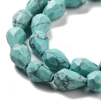 Synthetic Turquoise Beads Strands G-P520-B27-01-1