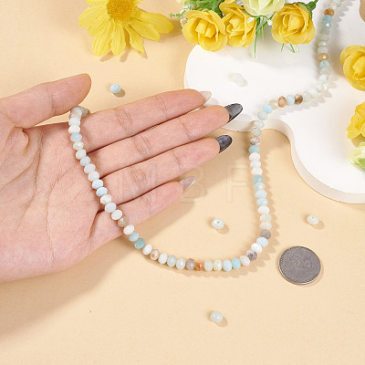 1 Strand Natural Flower Amazonite Beads Strands G-TA0003-26B-1