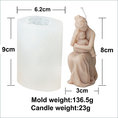 Mother's Day DIY Silicone Candle Molds PW-WG14553-02-1