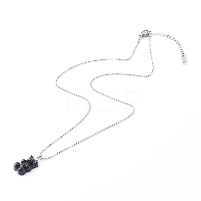 304 Stainless Steel Ball Chain Necklaces NJEW-JN03564-1