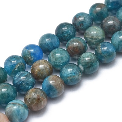 Natural Apatite Beads Strands G-I254-08C-1