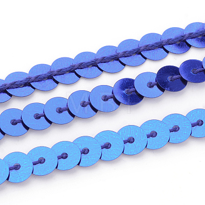 Eco-Friendly Plastic Paillette Beads PVC-Q092-6mm-5-1