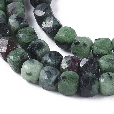 Natural Ruby in Zoisite Beads Strands G-L537-022-1