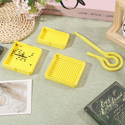 3Pcs 3 Styles Plastic Fuse Beads Picking Tray DIY-PH0038-05-1